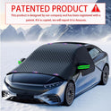 Windshield Snow Cover, Car Windshield Cover for Ice and Snow, Automotive Large Magnetic Windshield Frost Cover with Side Window and Mirror Protector in Winter, Suitable for Most Vehicle,Sedan,SUV