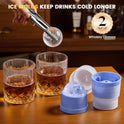 Electric Whiskey Cocktail Smoker Kit with 2 Glasses, 6 Flavors Wood Chips, 2 Ice Ball Molds, Bourbon Old Fashioned Drink Smoker Set, Gifts for Men Dad Husband Father, Built-in Lighter, No Need Butane