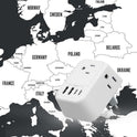 VYLEE Travel Plug Adapter, International Plug Adapter with 4 AC Outlets 4 USB Ports(2 USB C), Travel Adapter Type C Travel Essentials for US to Most Europe France Germany Italy Spain [1 Pack]