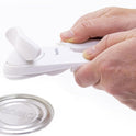 Starfrit Little Beaver Can Opener, Safe, Holds Lid and Leaves No Sharp Edges on Lid, Comfort Grip, 3-Year Warranty, White