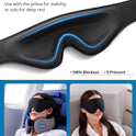 SARISUN Travel Pillow, Neck Pillow for Airplane with Strap, Combo with 3D Eye Mask for Sleep, Dual-Density Supportive Foam Neck Pillow Travel for Airplane Flights, Car Trip Travel Essentials Black