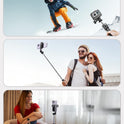ANXRE Extendable Selfie Stick with Wireless Remote | Compact Portable for Travel, Compatible with iPhone Samsung Android Smartphones