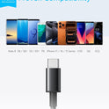 Anker USB C Cable, [2-Pack, 6 ft] Type C Charger Premium Nylon USB Cable, USB A to Type C Charging Cable Fast Charge for Samsung Galaxy S10 S10+ / Note 8, LG V20 and Other USB C Charger (Black)
