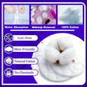 400 Count Cotton Pads for Face, Round Makeup Remover Pads 100% Pure & Organic Cotton Rounds for Face Cleansing, Lint-Free Facial Pads (100 Count (4 Pack))