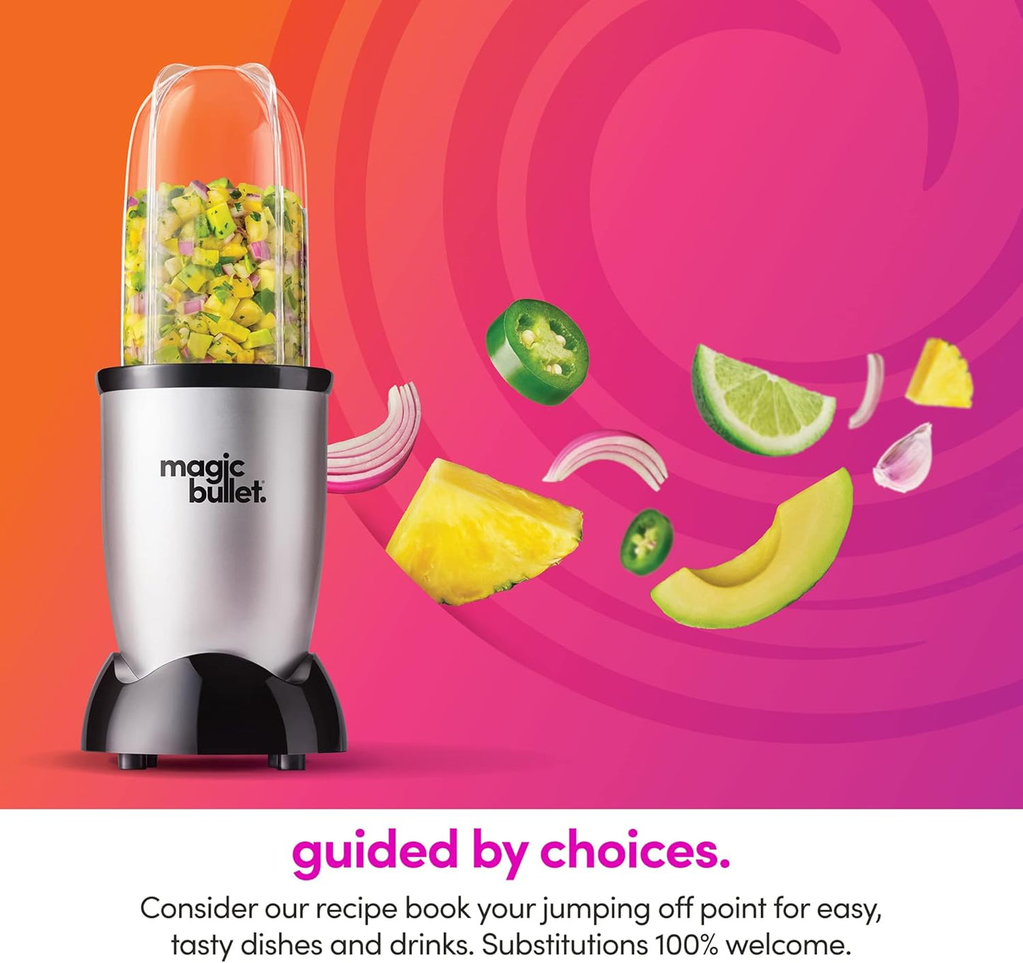 Magic Bullet Blender, Mixer & Mini-Food Processor In-One (17-Piece Set)