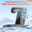 Wireless Charger, 3 in 1 Charging Station, Fast Charging Station Foldable Charging Stand, Wireless Charging Station for Multiple Devices, Compatible with lPhone 17/16/15/14/13 Pro Max Airpods Watch