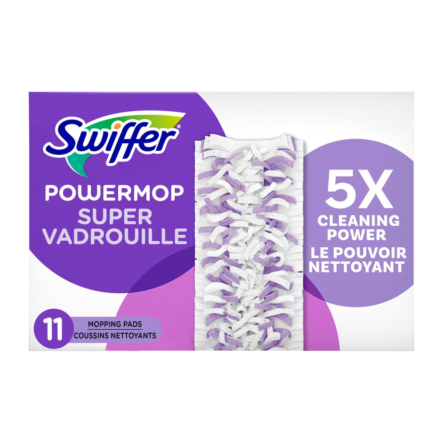 PowerMop Multi-Surface Mopping Pad Refills for Floor Cleaning, 11 count