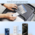 TROND 360° Rotating Multi Plug Outlet Extender, 3 Sided Widely Spaced Splitter with Power Switch, 1440J Surge Protector Electrical Expander, Small Wall Adapter for Dorm Home Office Travel Essentials