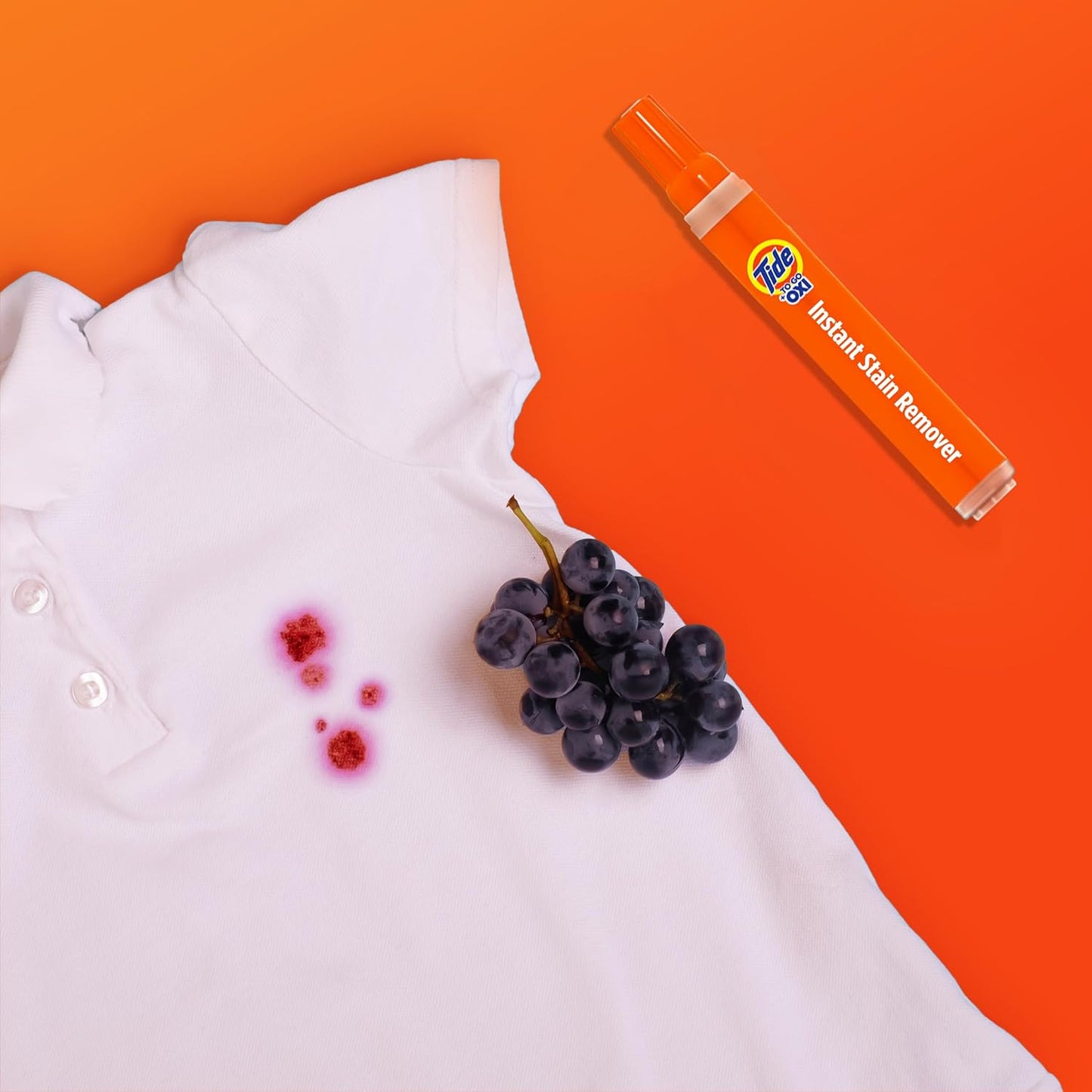 Tide To Go Instant Stain Remover, Tide Pen Stain Remover for Clothes, Instant Stain Remover Pen & Spot Cleaner, Portable & Travel-Friendly, Works on Food & Drink Stains, 1 Count Pack