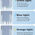 USB C Wall Charger Block 30W,3 Port Ultra Thin Flat USB-C Charging Plug,Foldable USB Power Adapter for iPad,iPhone 15/16,Samsung (Blue, 30W)