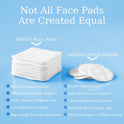 SHINO Premium Natural Square Cotton Pads,300 Ps XL Biodegradable Pads, Makeup Remover Pads for Sensitive Skin - Beauty, Personal Care, Baby Care & Daily Cosmetics (Pack of 3）
