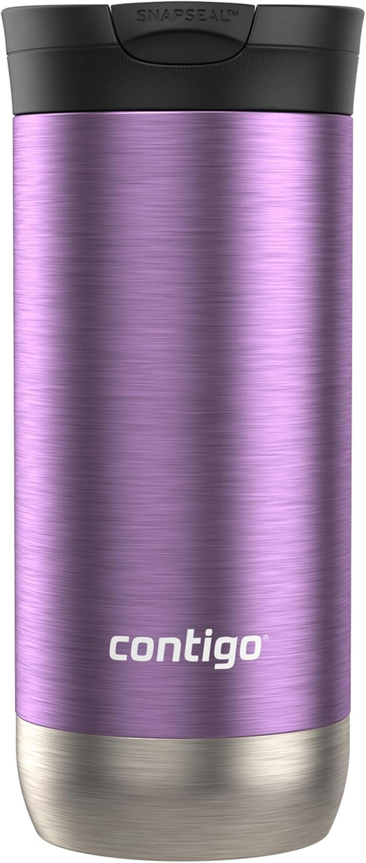 Contigo Huron 2.0 Stainless Steel Travel Mug with Leak-Proof SnapSeal Lid, Vacuum-Insulated Tumbler for Coffee and Tea