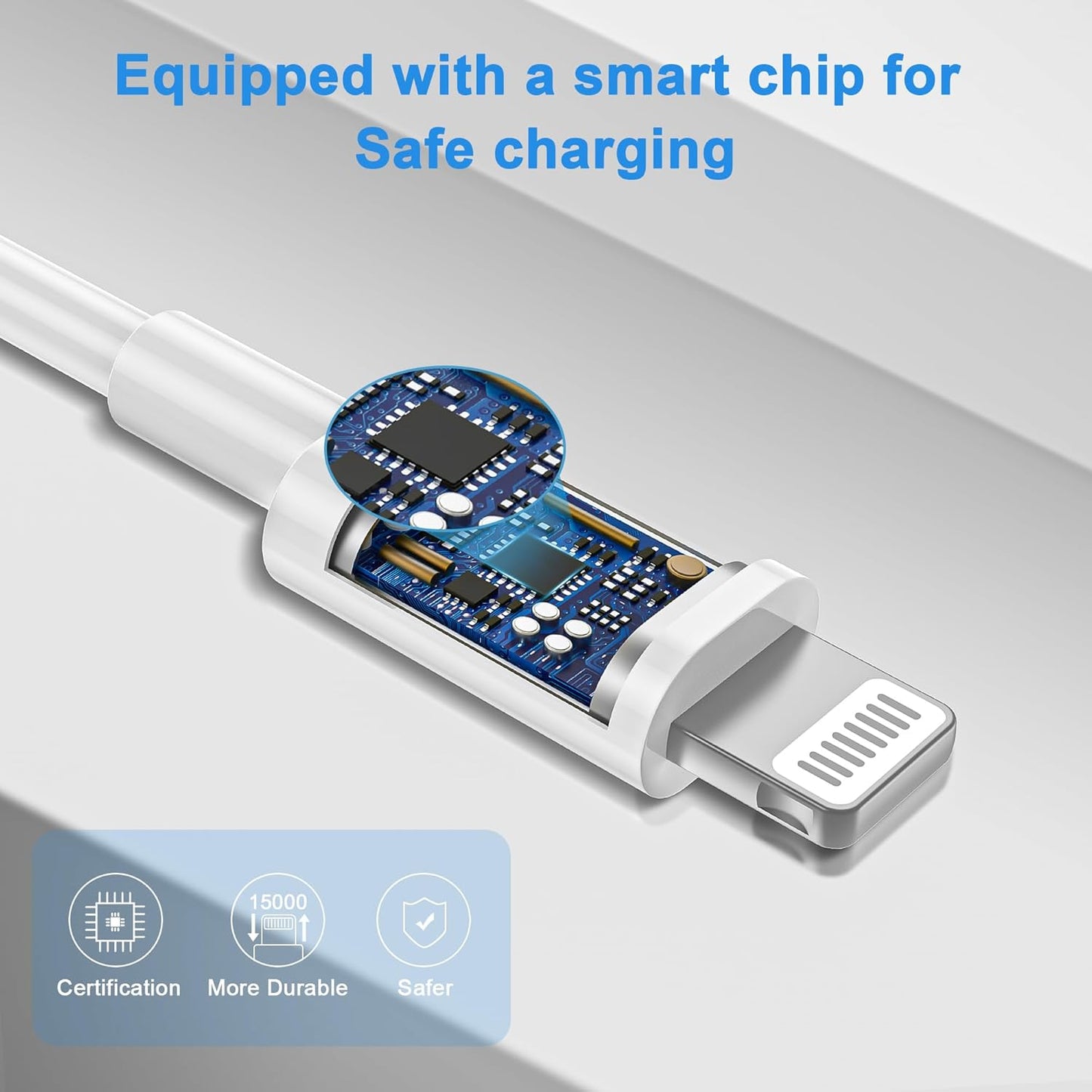 iPhone Charger Fast Charging【Apple MFi Certified】 3Pack USB-C Wall Charger Block with 6FT USB C to Lightning Cables for iPhone 14/14 Pro/14Pro Max/13/13 Pro/12/12 Pro/12 Pro Max/11/Xs Max/XR/X Type C