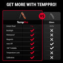 TempPro Digital Instant Read Meat Thermometer for Grilling Waterproof Kitchen Food Thermometer with Calibration Backlight Baking Bread Candy Thermometer Cooking Tools Utensils (Previously ThermoPro)