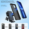Wireless Car Charger, MOKPR 15W Fast Charging Auto-Clamping Car Phone Holder Wireless Charger Air Vent Car Phone Mount for iPhone17/16/15/14/13/12 pro/12/11/X/8, Samsung Galaxy S24/S23/S22/S21/S20