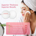 Muvana Cosmetic Cotton Pads, 300 Count - Dual-Side Texture Cotton Rounds, Triple Layers Tear-Resistant Makeup Remover Pad for Sensitive Skin, Beauty, Personal Care, Daily Cosmetics