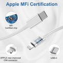 iPhone Charger Apple Charger, [Apple MFi Certified]2 Pack Apple Type C Wall Charger Block with 2 Pack [6FT&10FT] Long USB C to Lightning Cable for iPhone 14/13/12/12 Pro Max/11/Xs Max/XR/X,AirPods Pro