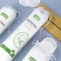 MSQ Cotton Rounds (300 Count), Makeup Remover Pads, Cotton Facial Cleansing Round Cotton Pads Lint-Free, Hypoallergenic