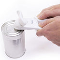 Starfrit Little Beaver Can Opener, Safe, Holds Lid and Leaves No Sharp Edges on Lid, Comfort Grip, 3-Year Warranty, White