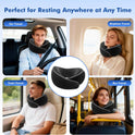 Travel Neck Pillow for Airplane – Memory Foam Neck Pillow for Travel, Ergonomic Neck Support Pillow for Sleeping on Plane, Comfortable Portable Travel Pillow for Flights, Car, Office