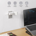 TROND Multi Plug Outlet Extender with Surge Protector, 3 Way Angled Wall Adapter with 4 Outlets, Electrical Wall Splitter, Multiple Plug Expander for Home Office Dorm Room Travel Essentials, White