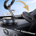 snanlen Upgraded 360° Vacuum Magnetic Phone Holder, Magnetic Car Phone Mount, Hands-Free Suction Cup Phone Holder for Car/Gym/Mirror/Shower, Car Mount Compatible with iPhone 17 Pro Max/Android