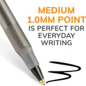 BIC Round Stic Extra Life Ballpoint Pens, School Supplies for Teachers and Students, 60-Count in Black