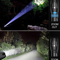 wowlite Tactical Flashlight, Wowlite Ultra Bright XML T6 LED Torch with 5 Light Modes & Adjustable Focus for Emergency Camping Hiking (2 Pack)