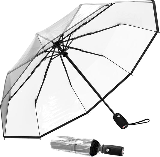 Repel Windproof Travel Umbrella - Compact & Withstands Winds up to 100MPH, Strongest Premium Auto Folding Umbrella for Rain and Sun - Durable, Light & Portable for Women & Men, Fits Backpack & Cars