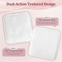 Large Cotton Pads for Face(150 count), Soft & Lint-Free Cotton Squares with Pressed Seam Design, Durable Cotton Rounds for Facial Cleansing and Makeup Removal, Gentle on Sensitive Skin & Eyes