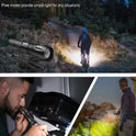 wowlite Tactical Flashlight, Wowlite Ultra Bright XML T6 LED Torch with 5 Light Modes & Adjustable Focus for Emergency Camping Hiking (2 Pack)