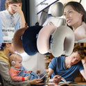 Neck Pillows for Sleeping Travel Pink Travel Pillow Comfortable U Shape Memory Foam Pillows Neck and Head Support Portable Travel Neck Pillow Suitable for Planes, Trains, Self-Driving Cars