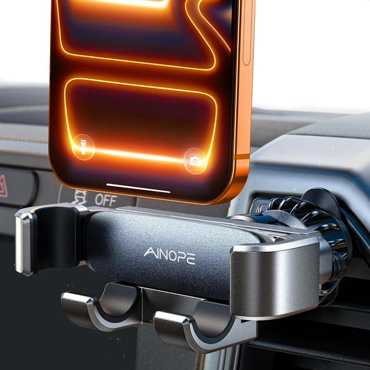 AINOPE Phone Holder for Car Vent【2026 Auto Lock】 Car Phone Holder Mount for Car Accesorries for Women Men Mom, Cell Phone Holder Car Vent Clip Hand Free for All 4-7 Inch iPhone 17 16 Pro Samsung S25