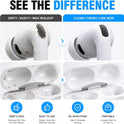Cleaner Kit for Airpods Pro 1 2 3 Multi-Function Cleaning Pen with Soft Brush Flocking Sponge for Bluetooth Earphones Case Cleaning Tools White