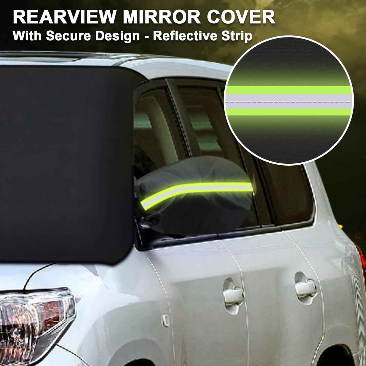 Tevlaphee Windshield Sun Shade for Summer Heat, UV Protection, Car Windshield Cover to Block Sun, Reduce Heat, Foldable Sun Shade for Cars SUVs Trucks Vans, All-Season Use
