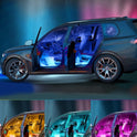 Govee Interior Lights for Car, App Control Smart Car Lights with DIY Mode and Music Mode, Waterproof LED Interior Lights with 2 Lines Design, RGB Under Dash Car LED Lights with Car Charger, DC 12V