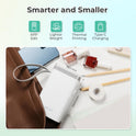 Nelko Label Maker Machine with Tape, P21 Portable Bluetooth Label Printer, Wireless Built-in Cutter Sticker Maker Mini Label Makers with Multiple Templates for School Organizing Office Home, White