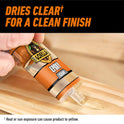 Gorilla Glue Epoxy, Dries Clear, Gap Filling, Indoor & Outdoor, Water Resistant, 5 Minute Set, Dries Clear Transparent, 0.85oz/25mL, (Pack of 1) 4200602