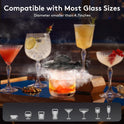 Electric Whiskey Smoker Kit with 6 Flavors Wood Chips, Cocktail Smoker Kit Built-in Lighter, Rechargeable Smoked Old Fashioned kit Bar Accessories Christmas for Men (Dark Black)