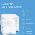 Square Cotton Pads 150 Counts Lager Size 100% Cotton Makeup Remove Pads Not to Shed or Fall Apart Face Cotton Pads Triple-Layer Design for Daily Skin Care,Lint-Free, 2.75''X2.95'' Brand: ZORLYS