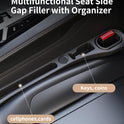 MBERFITU 2 Pack Car Seat Gap Filler Organizer, PU Leather Seat Crevice Blocker Fill The Gap Between Seat and Center Console Stop Things from Dropping (Updated Version)