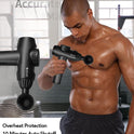 AERLANG Massage Gun,Mothers day gifts ideas Percussion Massage Gun, Muscle Handheld Deep Tissue Massager (Black)-– Six Different Adjustable Heads for Different Muscle Groups - 20 Speed Option
