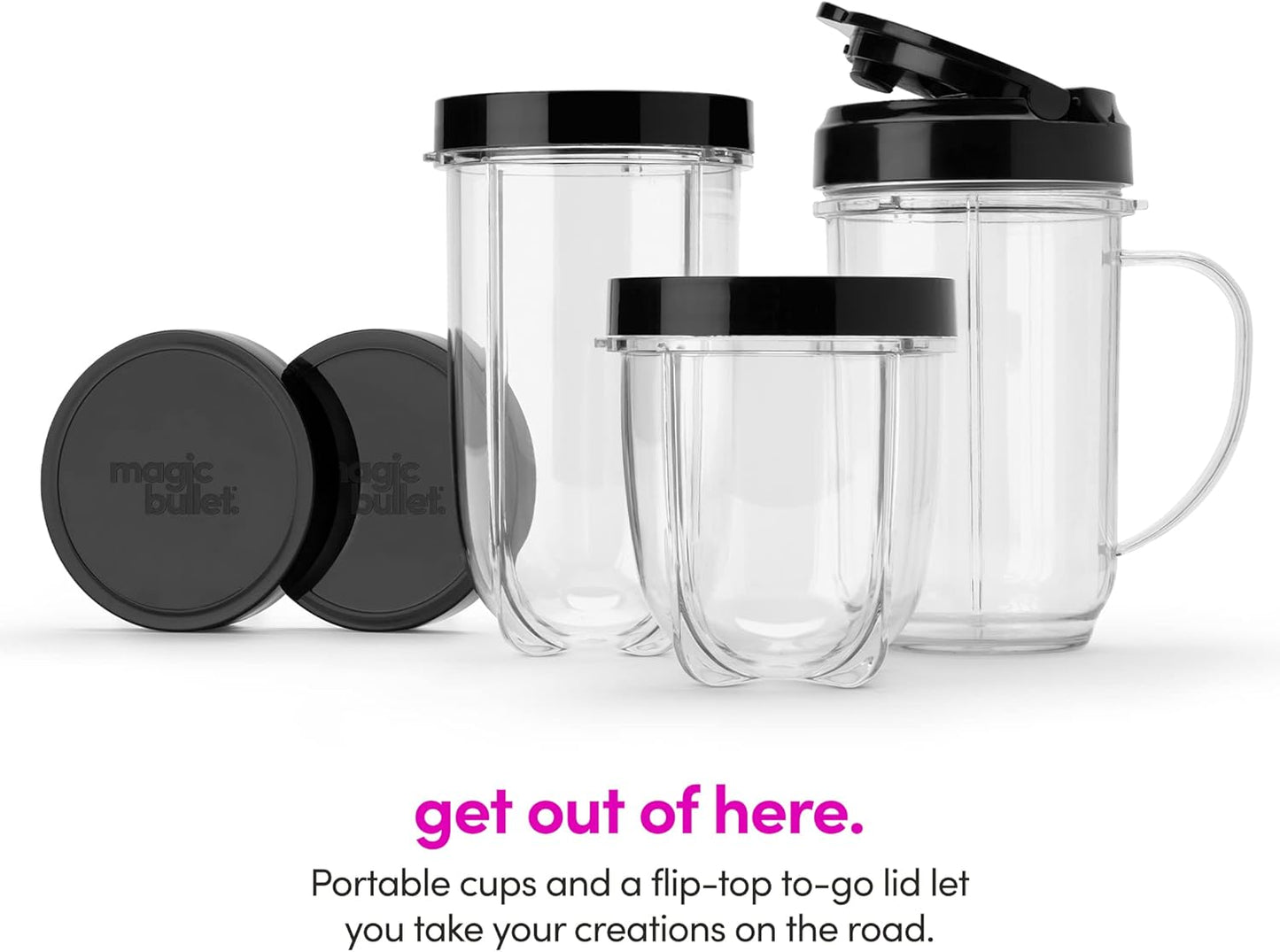 Magic Bullet Blender, Mixer & Mini-Food Processor In-One (17-Piece Set)