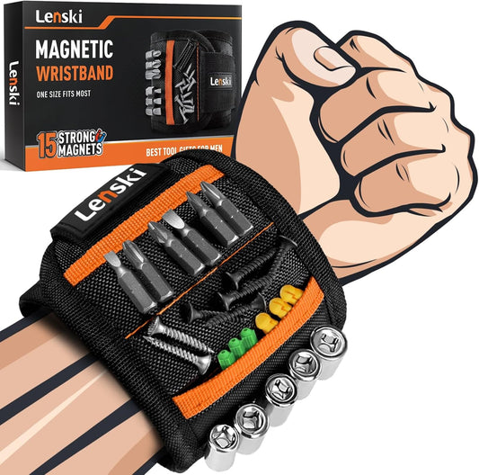 Lenski Fathers Day Gift Ideas, Magnetic Wristband Father's Day Gifts for Dad, Dad Gifts for Men Dad Him Husband, Birthday Gifts for Dad Men Him, Cool Gadgets for Men