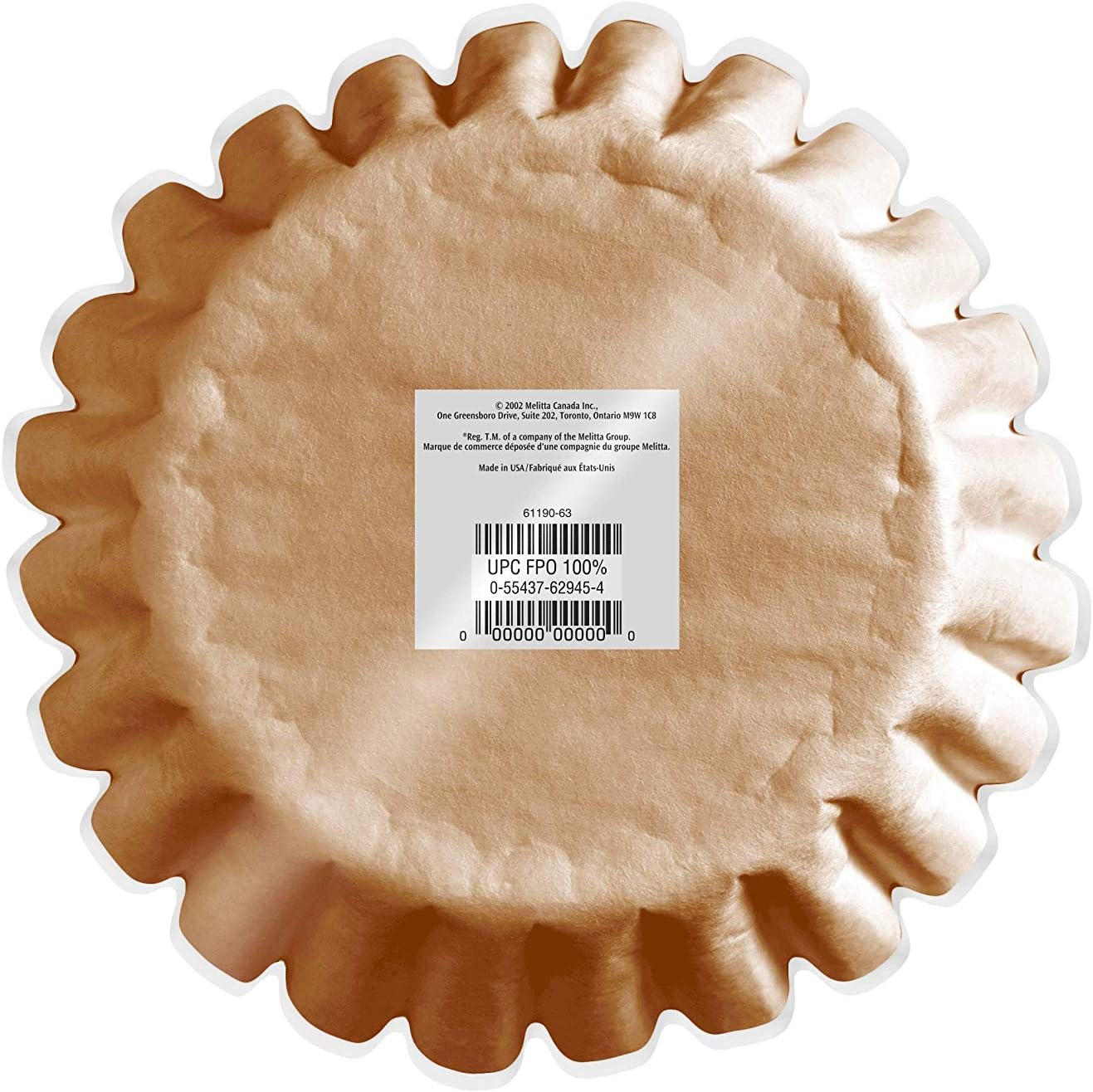 Melitta Natural Brown #2 Cone Filters, Cone Coffee Filters, Replacement Filters, Coffee Maker Filters, 100 Count