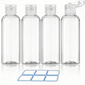 DTDNZKN 4 Pack 3.4 Oz (100ml) TSA Approved Travel Bottles for Toiletries, Leak Proof Plastic Travel Essentials Accessories