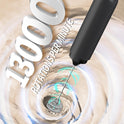CIRCLE JOY Electric Milk Frother Handheld, Rechargeable Coffee Frother with Dual Spring Whisk, Portable Hand Frother Wand Drink Mixer for Coffee, Hot Chocolate, Cappuccino, Frappe, Matcha, Black