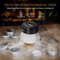Electric Whiskey Cocktail Smoker Kit, Bourbon Drink Smoking Set with 6 Flavors Wood Chips, Built-in Lighter, Infuse Smoky Flavors in Old Fashioned Cocktails, Unique Whiskey Gifts for Men Dad Husband