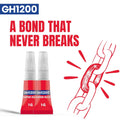 GH1200 Super Glue All Purpose 1g(12 Pack) with Pin Point Nozzle. Super Fast, Thick & Strong Adhesive Superglue General Strong for Hard Plastic, DIY Craft, Rubber, Metal, Leather and Many More