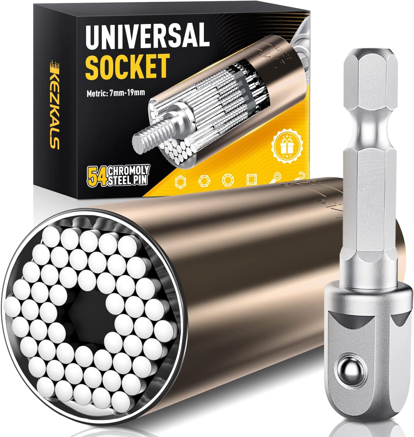 KEZKALS Fathers Day Gift Ideas, Universal Socket Tool, Gifts for Men Dad, Fathers Day Gift from Daughter Wife, Anniversary Birthday Gifts for Men, Dad Gifts for Husband Grandpa, Cool Gadgets Tools